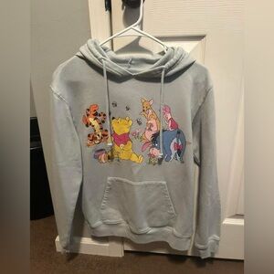 Light Blue Winnie the Pooh & Friends Graphic Hoodie